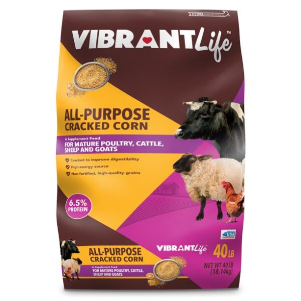 Vibrant Life All-Purpose Cracked Corn, 40 Lb.