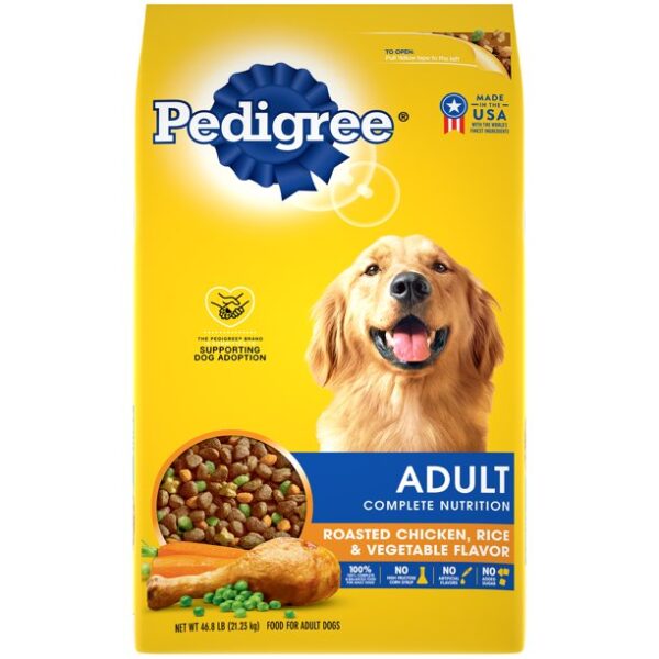 Pedigree Complete Nutrition Adult Dry Dog Food Roasted Chicken, Rice & Vegetable Flavor Dog Kibble