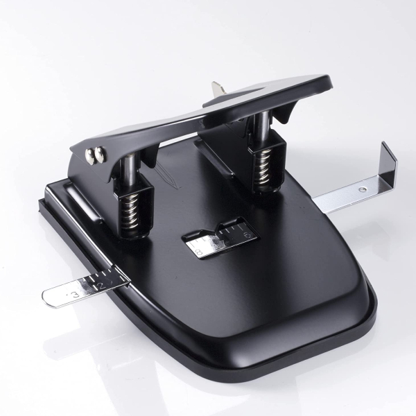 Officemate Deluxe 2-Hole Punch with Chip Drawer, 50 Sheet Capacity,